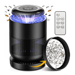 BUGBOW Fly Trap Indoor, Bug Light Trap Indoor, Remote Control Fruit Fly Trap Black & Dark Blue