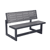 LIFETIME 60253 Outdoor Convertible Bench, 55 Inch, Harbor Gray