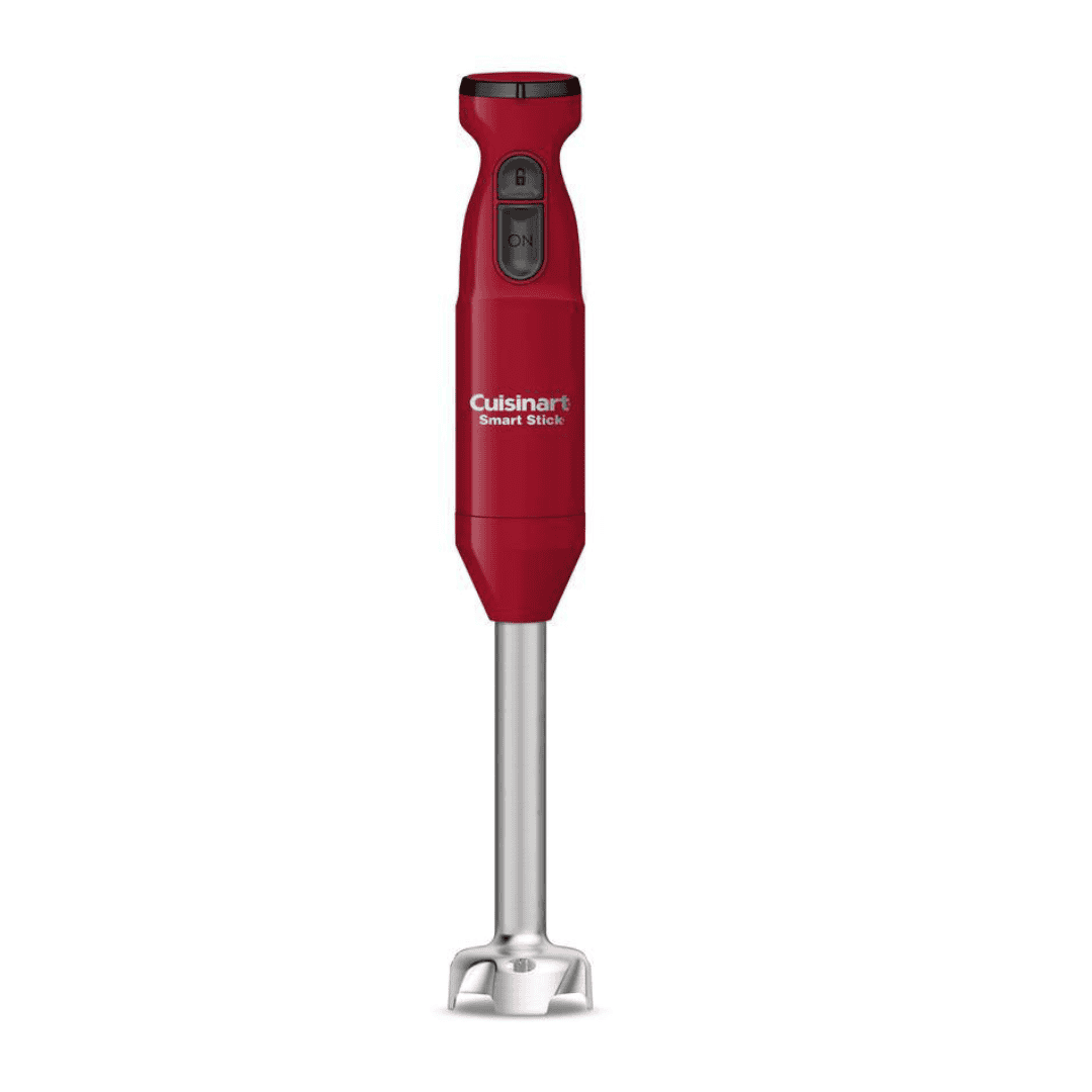 Cuisinart CSB-175RP1 Smart Stick 2-Speed Red Immersion Blender with 3-Cup Mixing Bowl and 300W Motor
