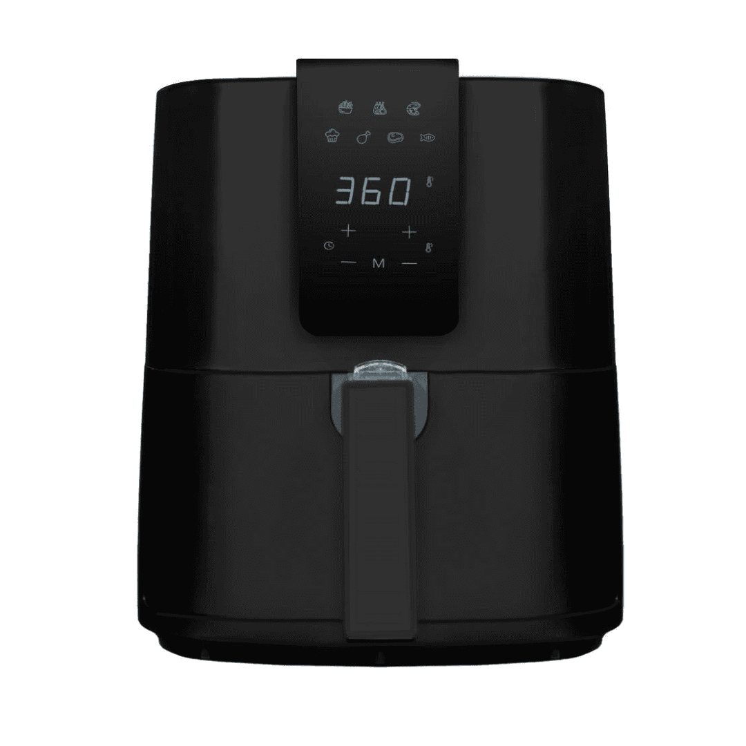 Emerald SM-AIR-1804-5.0 5.5 qt. Black Digital Air Fryer with Slide Out Pan/Detachable Basket