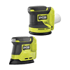 RYOBI ONE+ PCL406416SB 18V Cordless 2-Tool Combo Kit with Random Orbit Sander and Corner Cat Finish Sander (Tools Only)