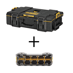 DEWALT DWST08165W14835 Toughsystem 2.0, 22 in. Small Tool Box with 10-Compartment Pro Small Parts Organizer