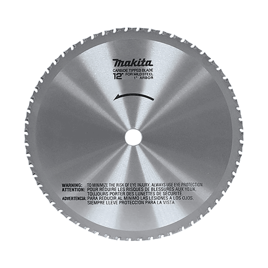 Makita A-90532 12-Inch 60-Teeth Dry Ferrous Metal Cutting Saw Blade with 1-Inch Arbor, Silver