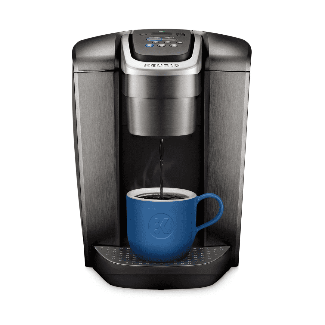 Keurig K-Elite Single-Serve K-Cup Pod Coffee Maker, Brushed Slate, 12 oz. Brew Size