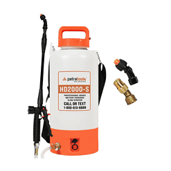 PetraTools 2 Gallon Battery Powered Sprayer - HD2000-S Electric Sprayers in Lawn and Garden