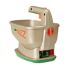Scotts Wizz Spreader for Grass Seed, Fertilizer, Salt and Ice Melt, Handheld Spreader Holds up to 2,500 sq. ft. of Product, Brown