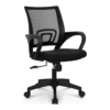 Neo Chair Office Computer Desk Chair Gaming - Ergonomic Mid Back Cushion Lumbar Support (Black)