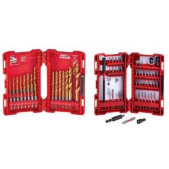 Milwaukee 48-89-4631-48-32-4023 SHOCKWAVE Impact Duty Titanium Drill Bit and SHOCKWAVE Impact Duty Steel Driver Bit Set (68-Piece)
