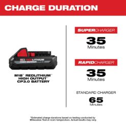 Milwaukee 48-11-1835 M18 18-Volt Lithium-Ion HIGH OUTPUT CP 3.0 Ah Battery Pack