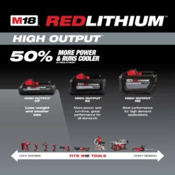 Milwaukee 48-11-1835 M18 18-Volt Lithium-Ion HIGH OUTPUT CP 3.0 Ah Battery Pack