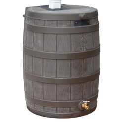 Good Ideas Rain Wizard 40 Gal. Oak Rain Barrel