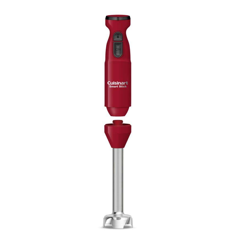 Cuisinart CSB-175RP1 Smart Stick 2-Speed Red Immersion Blender with 3-Cup Mixing Bowl and 300W Motor