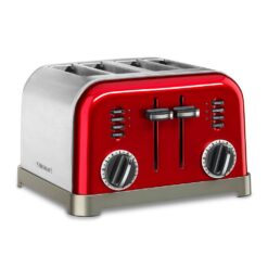 Cuisinart CPT-180MRP1 Classic Series 4-Slice Red Wide Slot Toaster with Crumb Tray