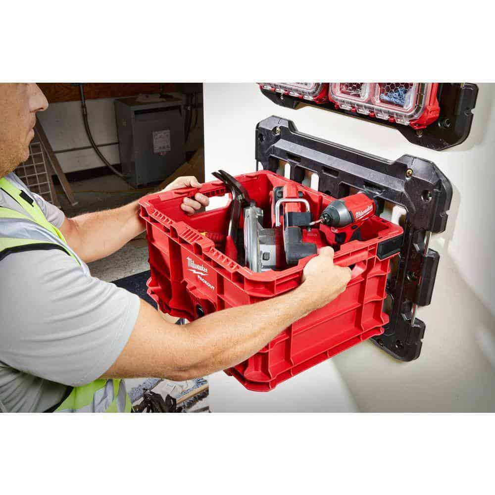 Milwaukee 48-22-8440-48-22-8485 PACKOUT Tool Storage Crate with Mounting Plate