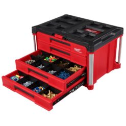 Milwaukee PACKOUT 22 in. Modular 4-Drawer Tool Box with Metal Reinforced Corners and 50 lbs. Capacity