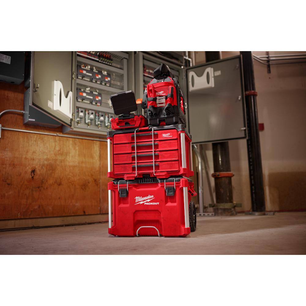Milwaukee PACKOUT 22 in. Modular 4-Drawer Tool Box with Metal Reinforced Corners and 50 lbs. Capacity