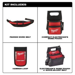 Milwaukee 1000639663 Adjustable Electricians Work Belt