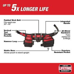 Milwaukee 1000639663 Adjustable Electricians Work Belt