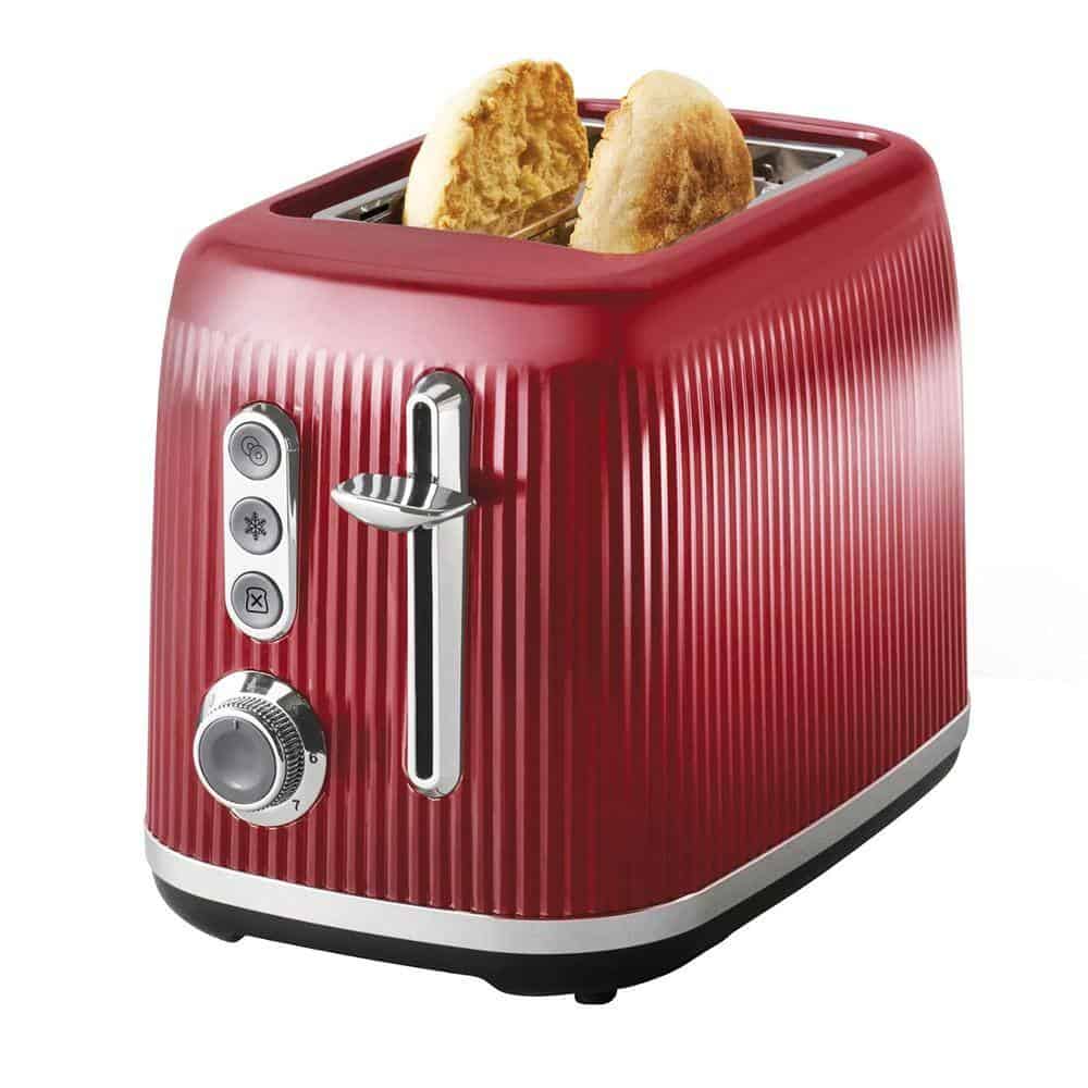 Oster 985119798M Retro 2-Slice Toaster with Extra Wide Slots in Red