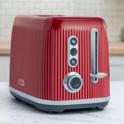 Oster 985119798M Retro 2-Slice Toaster with Extra Wide Slots in Red