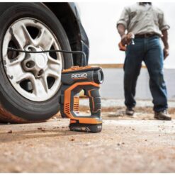 RIDGID R87044-AC86072B 18V Cordless High Pressure Inflator and Portable Power Source with Activate Button (Tools Only)