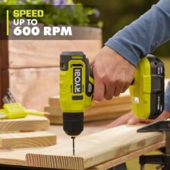 RYOBI ONE+ PCL201K1 18V Cordless 3/8 in. Drill/Driver Kit with 1.5 Ah Battery and Charger