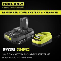 RYOBI ONE+ P307-P306 18V Cordless 2-Tool Combo Kit with Dual Temperature Glue Gun and Compact Glue Gun (Tools Only)