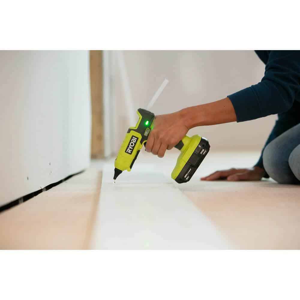 RYOBI ONE+ P307-P306 18V Cordless 2-Tool Combo Kit with Dual Temperature Glue Gun and Compact Glue Gun (Tools Only)