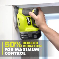RYOBI ONE+ PCL406416SB 18V Cordless 2-Tool Combo Kit with Random Orbit Sander and Corner Cat Finish Sander (Tools Only)