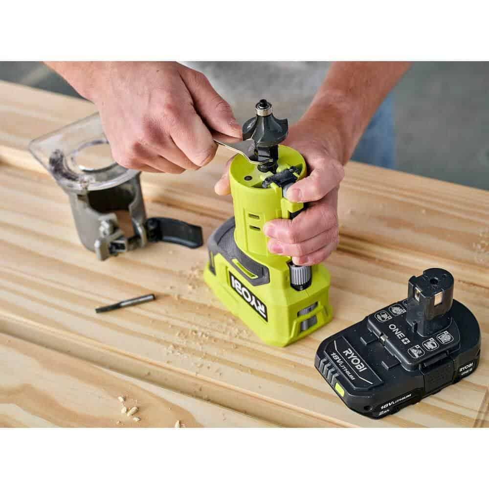 RYOBI ONE+ PCL424B 18V Cordless Compact Fixed Base Router (Tool Only)