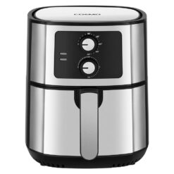 Cosmo COS-58AFAKSS 5.8 qt. Electric Hot Air Fryer with Temperature Control, Timer, Non-Stick Frying Tray, 1400W