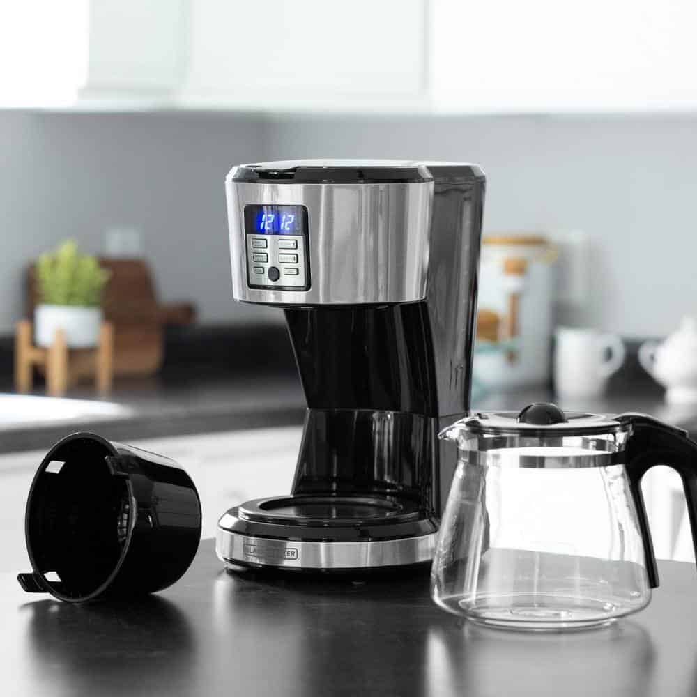 BLACK+DECKER CM1331S 12-Cup Silver Accents Programmable Coffeemaker with Vortex Technology