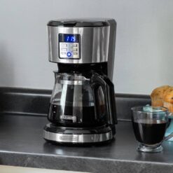 BLACK+DECKER CM1331S 12-Cup Silver Accents Programmable Coffeemaker with Vortex Technology