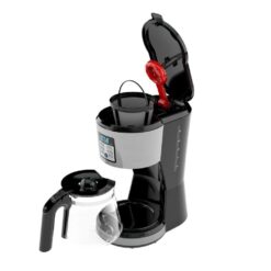 BLACK+DECKER CM1331S 12-Cup Silver Accents Programmable Coffeemaker with Vortex Technology