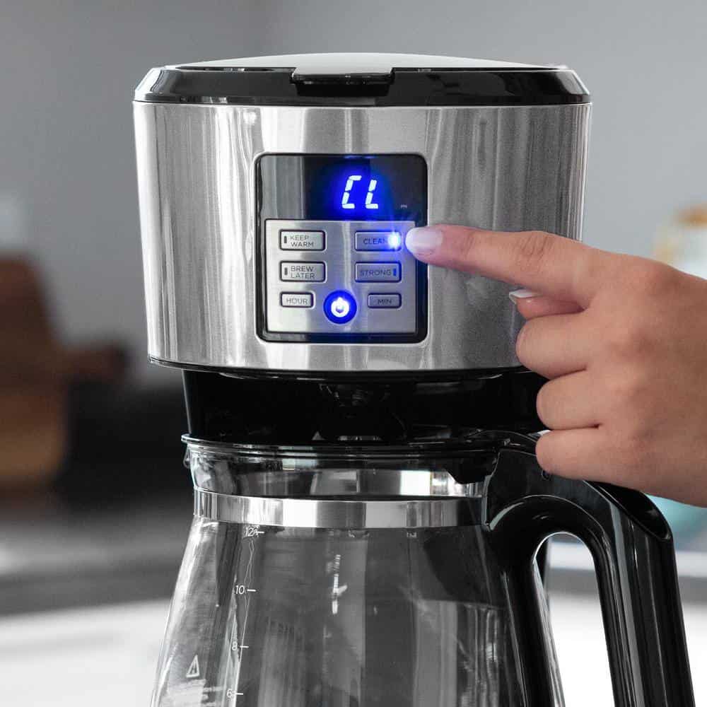 BLACK+DECKER CM1331S 12-Cup Silver Accents Programmable Coffeemaker with Vortex Technology