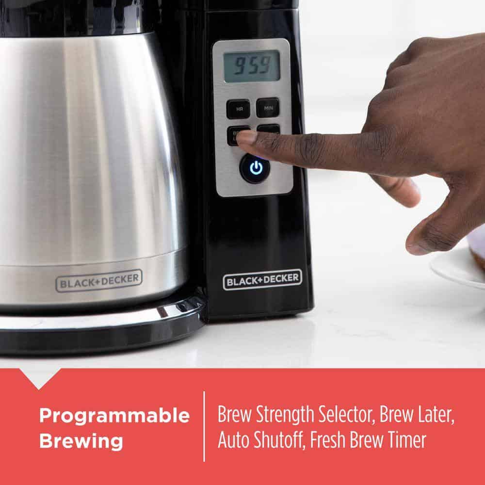 BLACK+DECKER CM2046S-RF 12 Cup Thermal Drip Coffee Maker Programmable