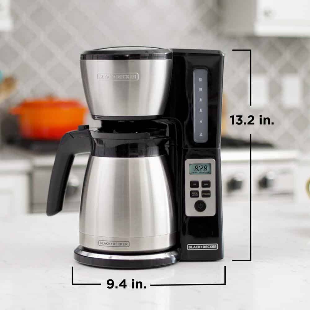 BLACK+DECKER CM2046S-RF 12 Cup Thermal Drip Coffee Maker Programmable