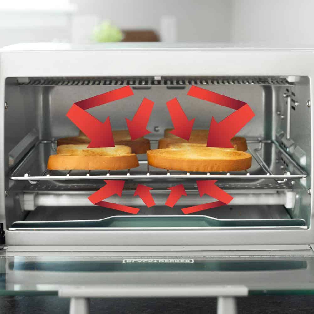 BLACK+DECKER TO1785SG Crisp 'N Bake Air Fry 4-Slice Toaster Oven