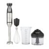 Cuisinart CSB-179P1 Smart Stick 5-Speed Stainless Steel Immersion Blender with 3-Cup Chopper and Grinder Attachment