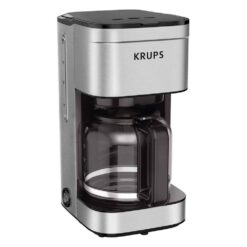 Krups KM203D50 10-Cup Silver Simply Brew Drip Coffee Maker With Filter