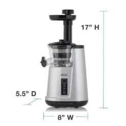 Omega JC3000SV13 Cold Press 365 Compact Masticating Vertical Juicer, in Silver