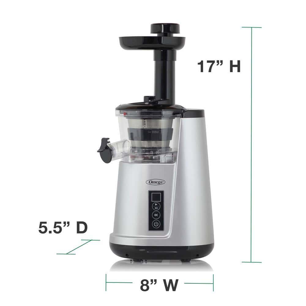 Omega JC3000SV13 Cold Press 365 Compact Masticating Vertical Juicer, in Silver