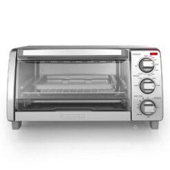 BLACK+DECKER TO1745SSG 1150-Watt 4-Slice Silver Stainless Steel Toaster Oven with Convection