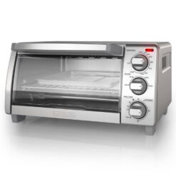 BLACK+DECKER TO1745SSG 1150-Watt 4-Slice Silver Stainless Steel Toaster Oven with Convection
