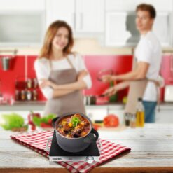 Courant Single Burner 12 in. Infrared Ceramic Glass Hot Plate Cooktop 1500W Stainless Steel