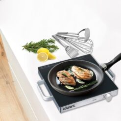Courant Single Burner 12 in. Infrared Ceramic Glass Hot Plate Cooktop 1500W Stainless Steel