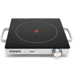 Courant Single Burner 12 in. Infrared Ceramic Glass Hot Plate Cooktop 1500W Stainless Steel