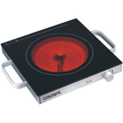 Courant Single Burner 12 in. Infrared Ceramic Glass Hot Plate Cooktop 1500W Stainless Steel