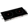 Courant 2-Burner 25 in. Infrared Ceramic Glass Hot Plates Cooktop 1700W Stainless Steel