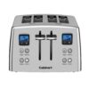 Cuisinart Touch to Toast 4-Slice Stainless Steel Wide Slot Toaster with Crumb Tray